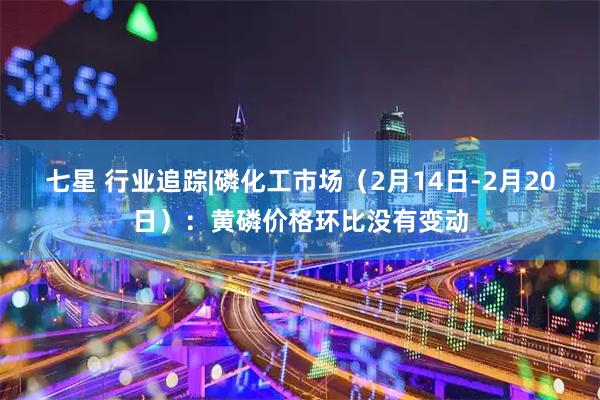七星 行业追踪|磷化工市场（2月14日-2月20日）：黄磷价格环比没有变动