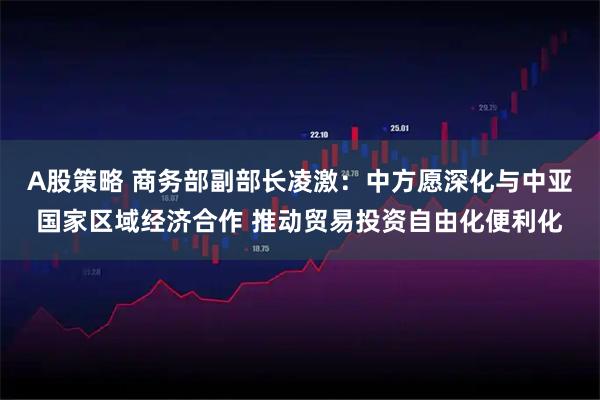 A股策略 商务部副部长凌激：中方愿深化与中亚国家区域经济合作 推动贸易投资自由化便利化